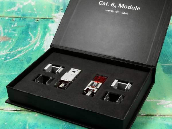 inlay verpackung elektronik teile cat stecker