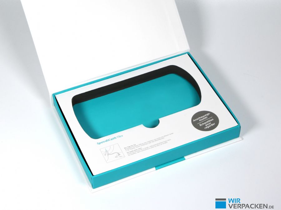 Klappbox Magnetverschluss mit bedruckten EVA Inlay