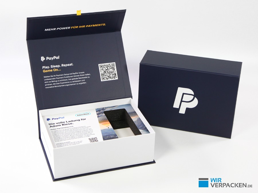Promobox mit bedrucktem Inlay