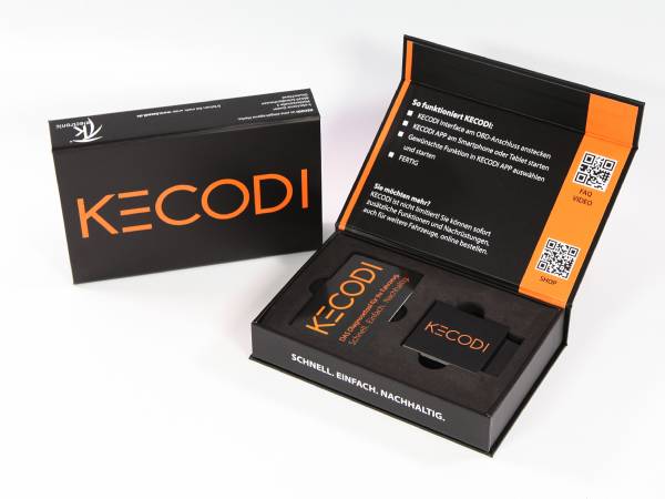 Ihr elektronisches Produkt hochwertig und markenwirksam verpackt. Am Beispiel KECODI zeigt sich, dass eine Verpackung nicht nur schützt, sondern auch informiert. 